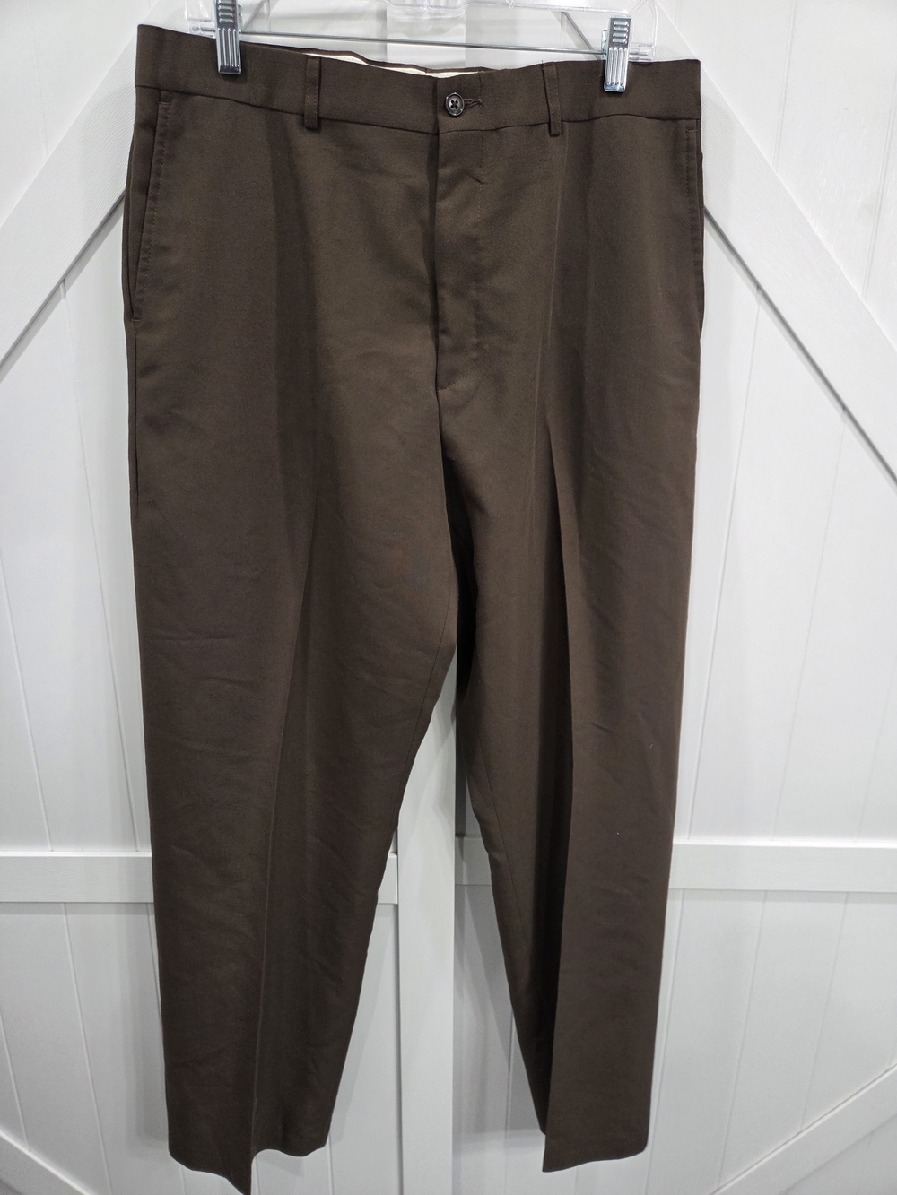Haggar Brown Men's Dress Pants